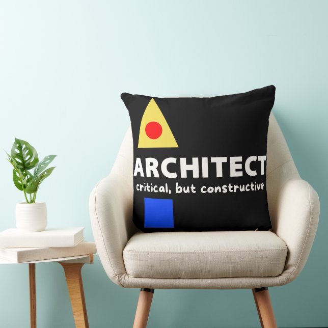Coussin Mazipoodles Architecte critique (Chaise)