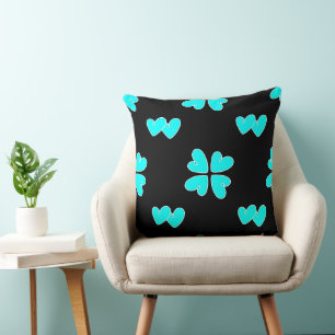 Coussin Mazipoodles Coeurs Bleus