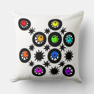 Coussin Mazipoodles Fireworks Stars Rainbow Explosion 1
