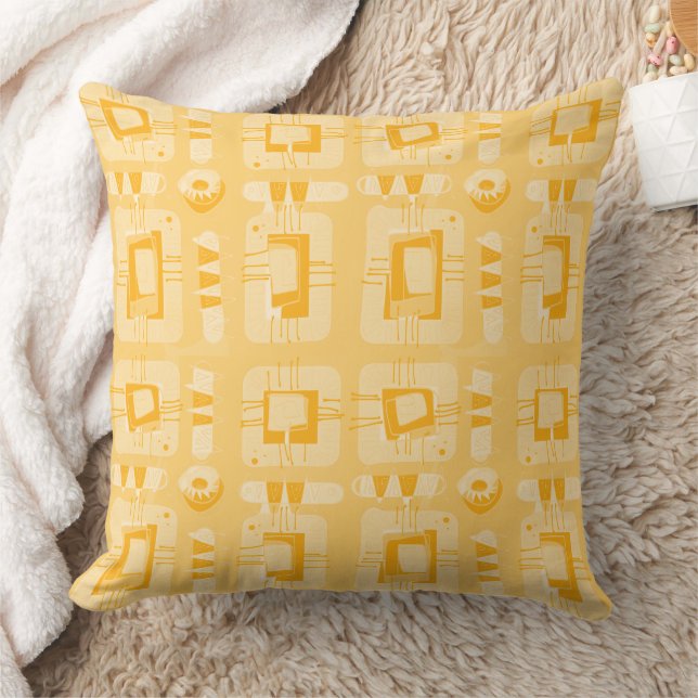 Coussin Mazipoodles Matrice ethnique Abstraite - Beurre-éc (Couverture)
