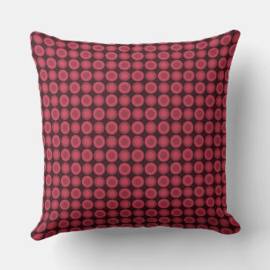 Coussin Mazipoodles Polka Dot Donuts - Berry rouge poussié