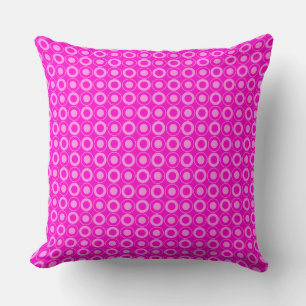 Coussin Mazipoodles Polka Dot Donuts - Fuchsia Rose