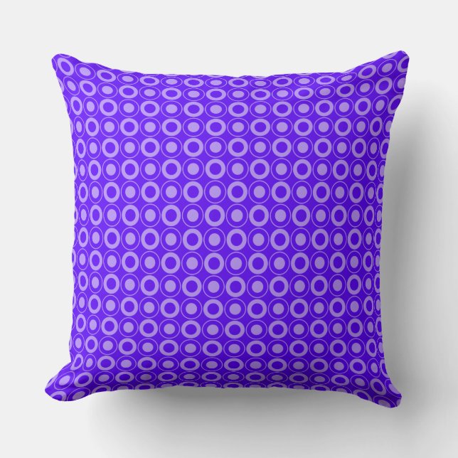Coussin Mazipoodles Polka Dot Donuts - Violet profond (Recto)