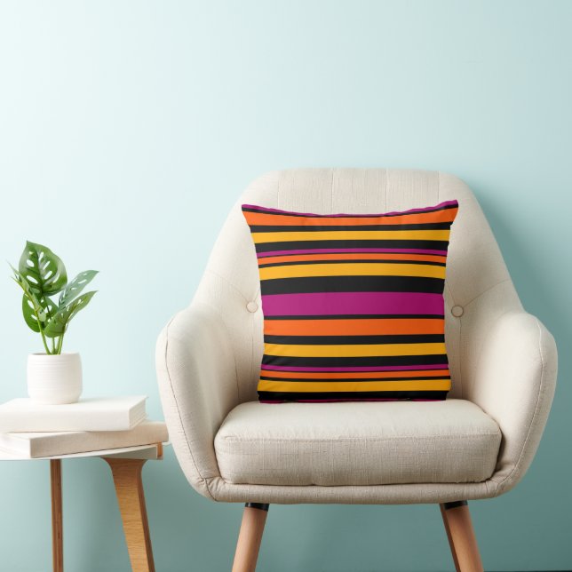 Coussin MAZIPOODLES Rayures Spaghetti 184 (Chaise)