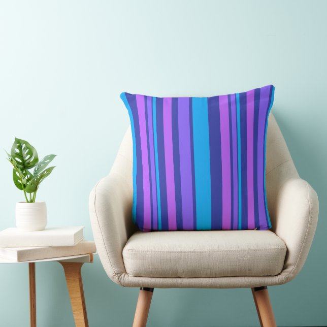 Coussin MAZIPOODLES Rayures Spaghetti 32 (Chaise)