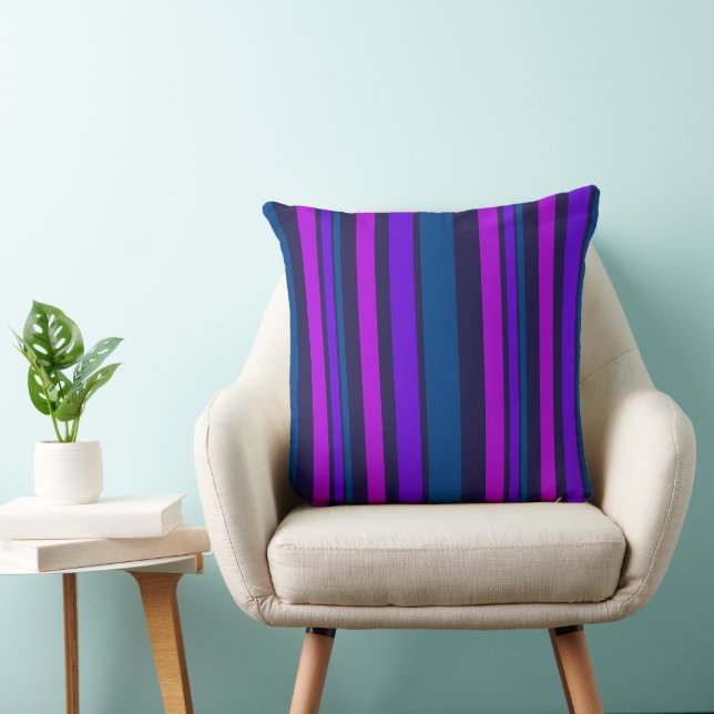 Coussin MAZIPOODLES Rayures Spaghetti 33 (Chaise)