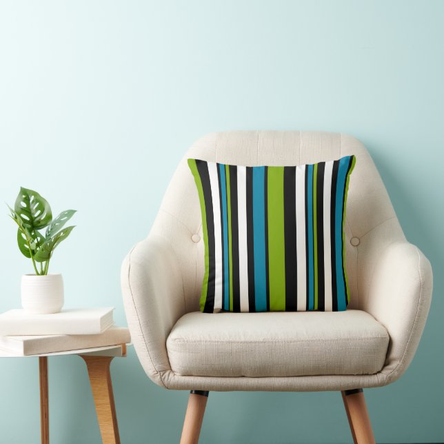 Coussin MAZIPOODLES Rayures Spaghetti 46 (Chaise)
