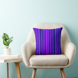 Coussin MAZIPOODLES Rayures Spaghetti Bleu et Violet 2