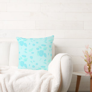 Coussin Mazipoodles Roses de poisson Turquoise vert