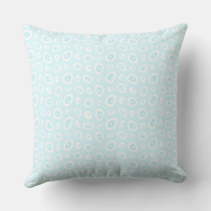 Coussin Mazipoodles Teardrops Abstraits - Pastel Bleu Blan