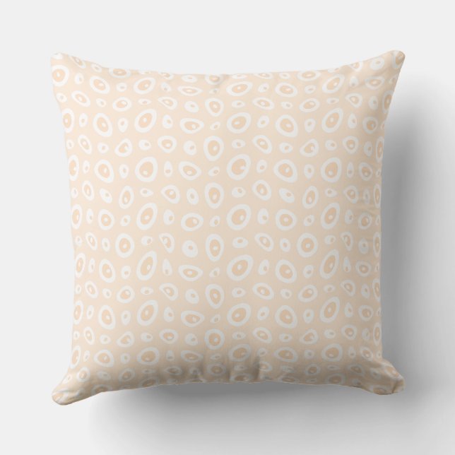Coussin Mazipoodles Teardrops Abstraits - Pêche blanc (Verso)