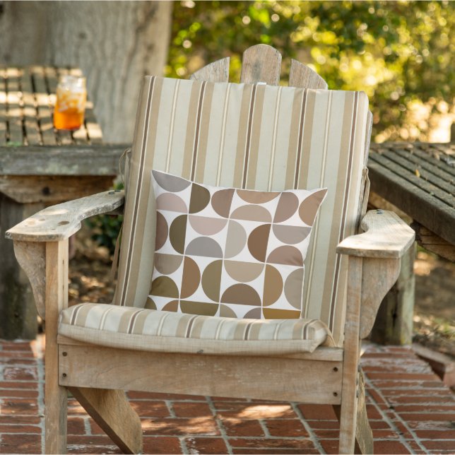 Coussin MCM Semi-cycles Browns+Cream Big Motif (Chaise)