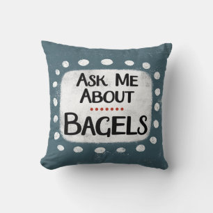 Coussin Me Demander À Propos De Bagels Jetez L'Oreiller