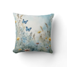 Meadow Muse | Papillon et aquarelle Fleur sauvage