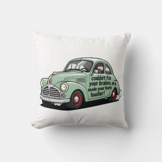 Coussin Mécanicien drôle, la voiture n'a pas pu réparer le