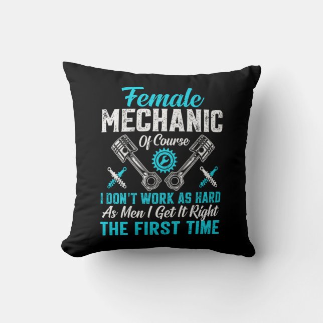 Coussin Mécanique féminine (Recto)
