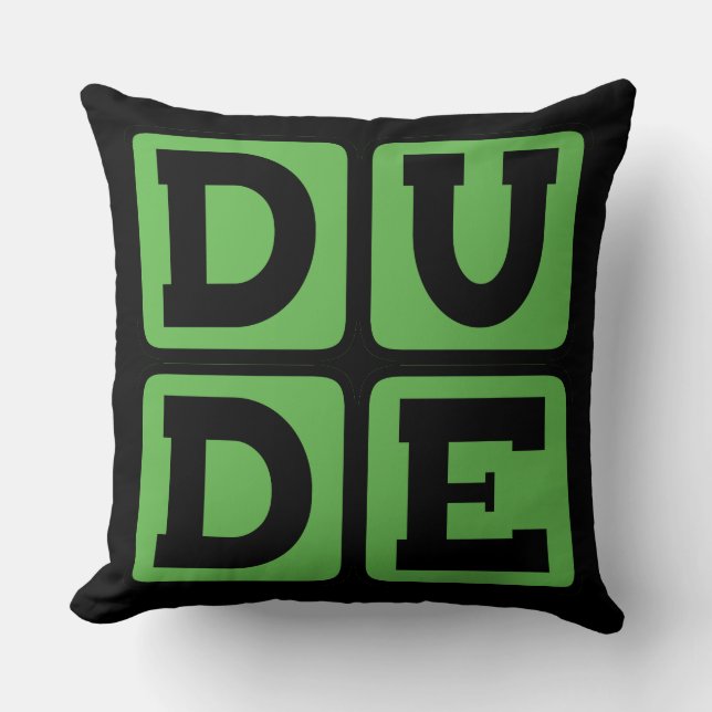 Coussin MÉCANO Slang Frère Drôle Conception À Quatre Lettr (Recto)