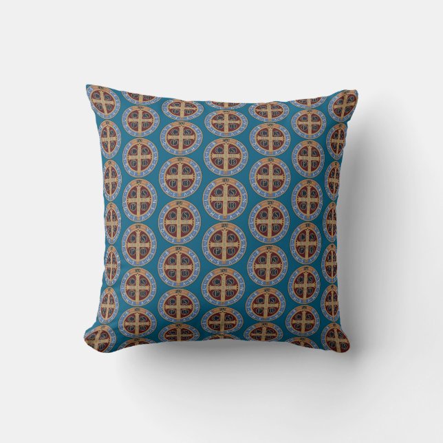 Coussin Médaille de Saint Benoît (Recto)