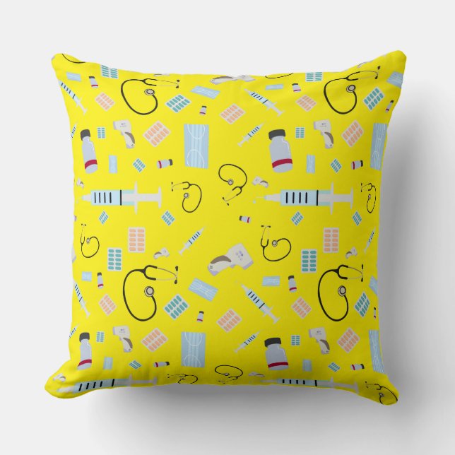 Coussin Médecin de santé Motif Fournitures Médicales (Recto)