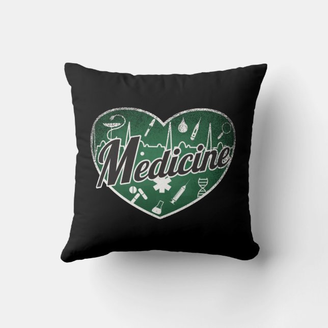 Coussin Médecine Retro Coeur Blackboard Love (Verso)
