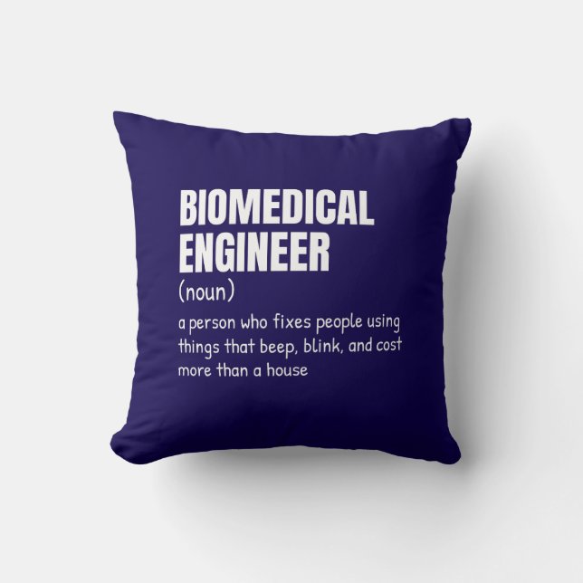 Coussin Médicale Device Engineer Funny Definition (Recto)