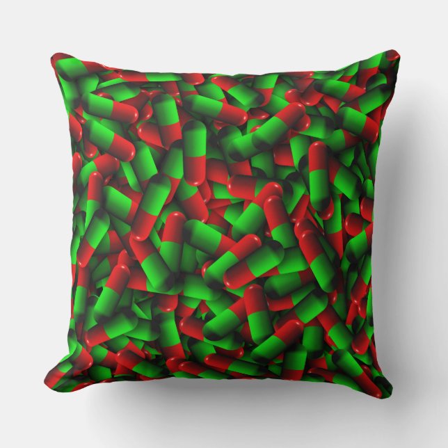 Coussin médicaments pour pilules rouges (Recto)