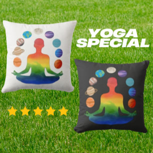 Coussin Méditation de Chakra cosmique   Yoga de l'énergie 