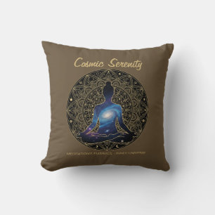 Coussin Méditation Sérénité Cosmique – Mandala Galaxie