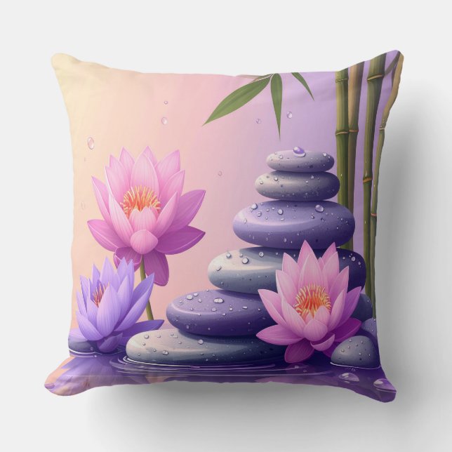 Coussin Meditation Yoga Wellness Mandala Bamboo Coffee Cup (Recto)