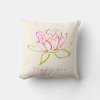 Méditez. Fleur Lotus / Illustration de la couche d