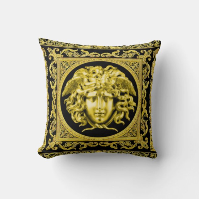 Coussin MEDUSA de la statue de Persée par Rondanini (Recto)
