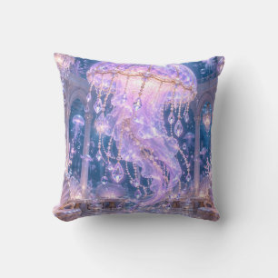 Coussin Méduse de cristal de lilas Palais enchanté