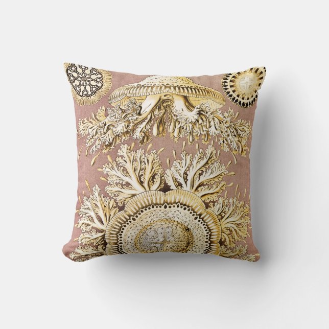 Coussin Méduse, Discomedusae par Ernst Haeckel (Recto)