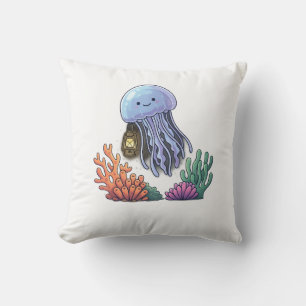 Coussin Méduse Lanterne Océanique