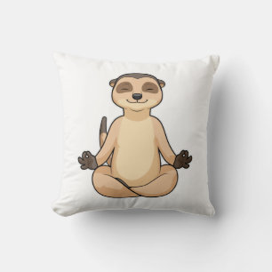Coussin Meerkat à la méditation de Yoga