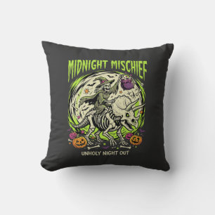 Coussin Méfait de cavalier d'os d'Halloween