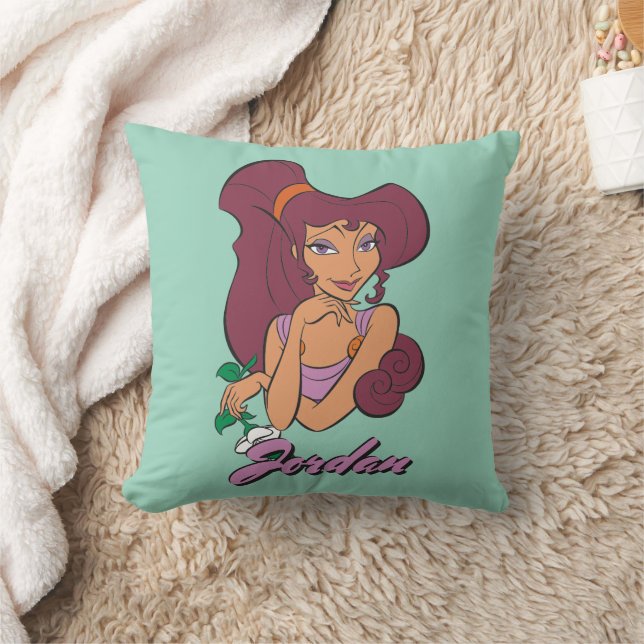 Coussin Megara Goddess at Heart Throw Pillow (Couverture)
