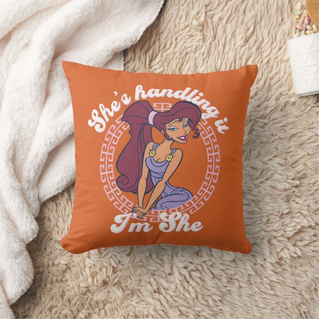 Coussin Megara - She's Handling It, I'm She Throw Pillow (Couverture)