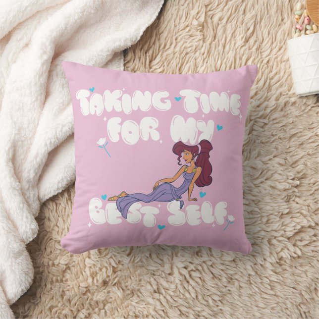 Coussin Megara - Taking Time For My Best Self Throw Pillow (Couverture)