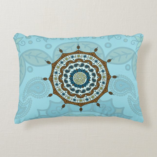 Coussin Mehndi Fantasy Accent Cuivre (Devant)