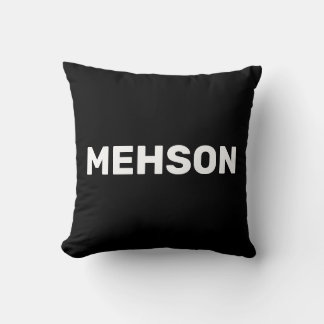 Coussin MEHSON | Virgin Islands Slang Texte blanc, noir