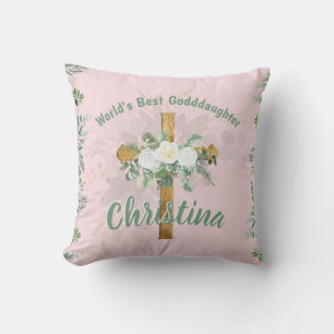 Coussin Meilleur Baptême GODDAUGHTER Confirmation Communio