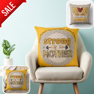 Coussin MEILLEUR cadeau de fête des mères Eva! Citation de