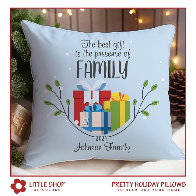 Coussin Meilleur Cadeau est Famille Personnalisable Nom No (Créateur téléchargé)