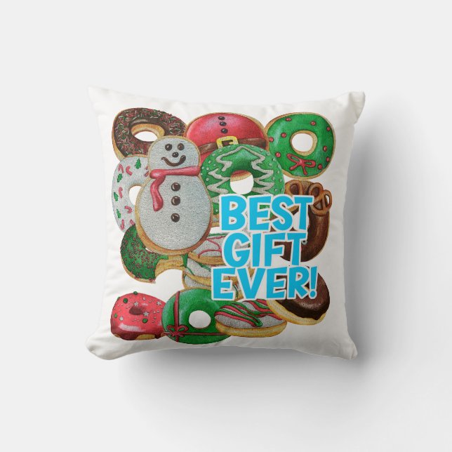 Coussin Meilleur Cadeau Jamais ! Jumeaux (Recto)