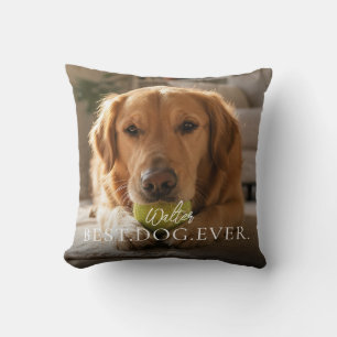 Coussin Meilleur Chien De Tous Les Temps Nom Et Photo De V
