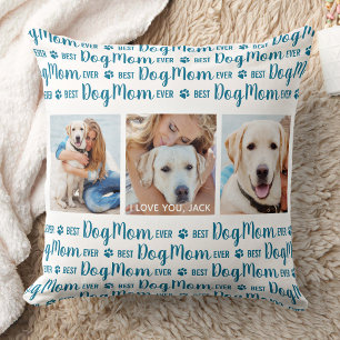 Coussin Meilleur Chien Maman Jamais Personnalisé Animal De