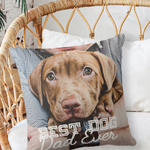 Coussin Meilleur Chien Papa Jamais Moderne Personnalisé An
