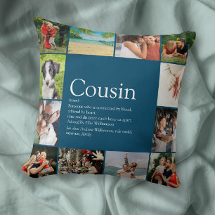 Coussin Meilleur cousin jamais Définition 12 Collage photo