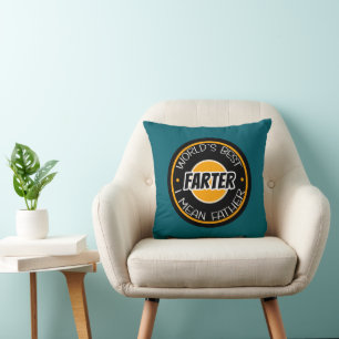 Coussin Meilleur Farter du monde Je veux dire père